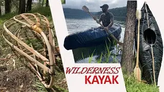 You won't believe this BUSHCRAFT KAYAK Build | Minimal Tools ASMR