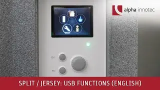 USB functions of a split / jersey heat pump from alpha innotec