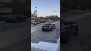 M5 DOING BURNOUT ON HIGHWAY!! | MEXICO | #shorts #bmw