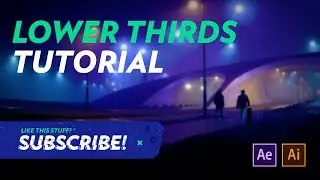Learn to create LOWER THIRDS in Adobe Illustrator and After Effects