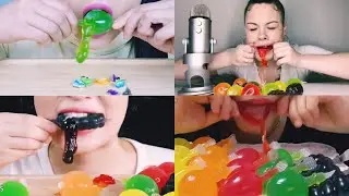 MUKBANGERS EATING POPPING JELLY FRUIT