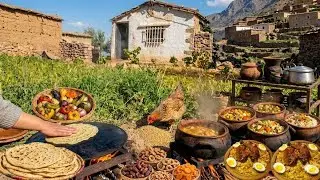 الجدة تطبخ عشاء تقليدي ليلة السابع والعشرين من رمضان في أجواء ريفية ربيعية مذهلة  life village