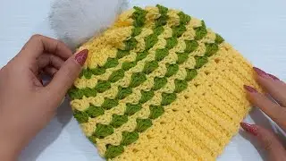 how to make the easiest crochet beanie you ever seen 😊