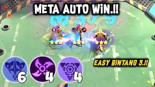 NEW META AUTO WIN.!! EASY BINTANG 3 NATALIA.!! MAGIC CHESS MOBILE LEGENDS