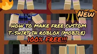 how to create custom t-shirt in roblox😲 (MOBILE)  WATCH NOW!✨