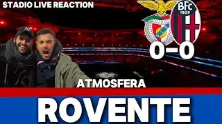 BENFICA BOLOGNA 0-0 STADIO LIVE REACTION ❤️💙 ATMOSFERA DA BRIVIDI A LISBONA! CLIMA CHAMPIONS