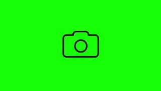 camera icon green screen | animated icon green screen