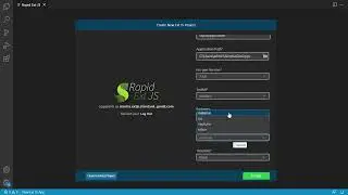 Create a New Ext JS Project using Rapid Ext JS