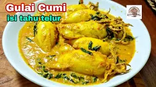 Gulai  Cumi Isi Tahu Telur, ala Warung Padang