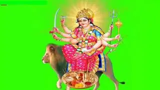 New Durga Maa animation effect green screen video 2021