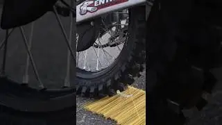 Dirt bike tire crushing ASMR 😱