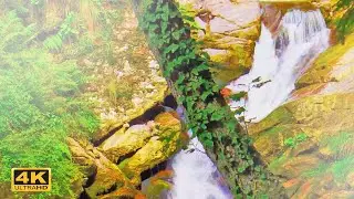 Beautiful waterfalls of the world. Mountain Waterfall.