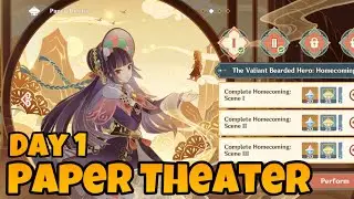 Paper Theater Day 1: Homecoming Genshin Impact