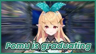 Pomu is graduating ; Pomu reads a letter ―  Pomu Rainpuff Nijisanji EN clip