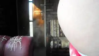 My sister farting with baby powder in her @ss!!