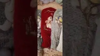 Варежки ручной работы с рисунком из шерсти ❄️