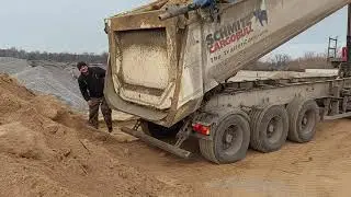 Разгузка тонар в морозе