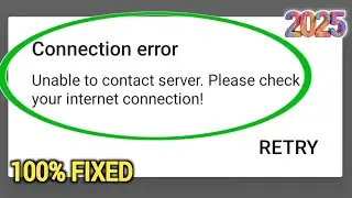 Fix Roblox Unable To Contact Server Please Check Your Internet Connection Error Android & iOS