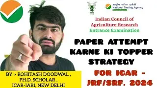 ‼️ How to attempt ICAR- JRF/SRF Exam in CBT mode❓️ | Watch at 1.5 x speed |  29 June 2024 |