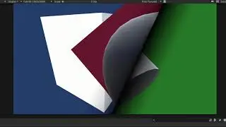 Fullscreen page curl shader (Unity Shader Graph custom node)