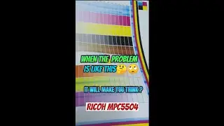 THIS IS THE TESTPAGE RESULT OF A CLOGGED TONER/ FORMING STONE | RICOH MPC5504 | SUBSCRIBE👇 #SHORTS.