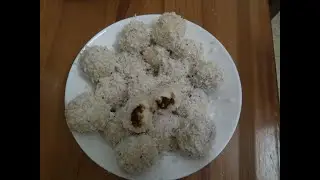 Palitaw balls with bukayo filling! | Quarantings