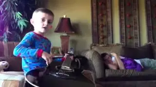 "The bowling alley from the house" song.