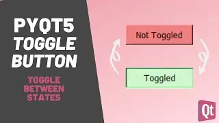 PyQt5 Toggle Button: Create a toggle button with two states with PyQt5 [QPushButton]