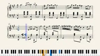 Çiçək, çiçək, ağ çiçəyim - Emin Sabitoğlu (piano notlari)