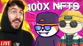 LIVE TRADING MEME COINS ON BULLX! BIG $ME MAGICEDEN NEWS! TRADING 100X NFTS | JERZY NFT