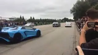 Lamborghini Aventador SV & Ferrari 458 Speciale Take Off