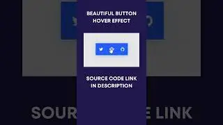 Beautiful Animated Button | HTML CSS