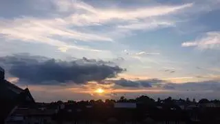 Beautiful Sunset in Lublin, Poland