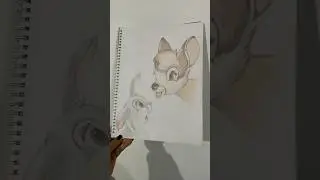 Dibujo antes de dormir  #dibujos #disney #terapia #pasatiempo #bambi