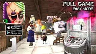 Ice Scream 6 : Friends Charlie Gameplay Walkthrough Part 1 - Easy Mode - Full Game (Android,iOS)