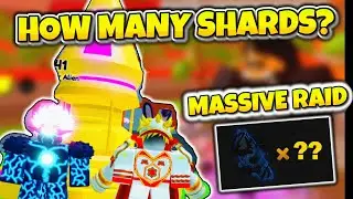 Soloing MASSIVE RAID In Anime Fighters Simulator | How Many Shards It Gives?