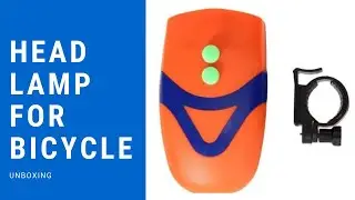 Head Lamp for bicycle unboxing