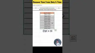 Remove Time from Date & Time 
