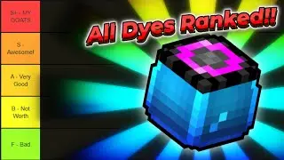 Ranking Every Dye In Hypixel SkyBlock!! | Tierlist