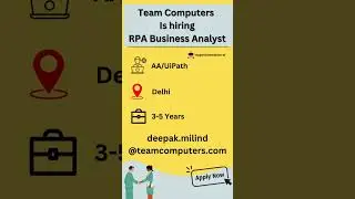 RPA Job Openings | Apply Now 