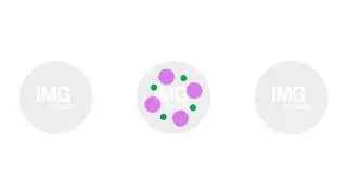 Large and small spots rotation loading animation