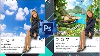 How to Make 3d Instgrame in Photoshop / 3d Photo Frame effect