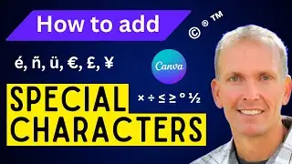 How to Add Special Characters in Canva | Insert Symbols, Emojis, Icons, Glyphs, Greek Letters