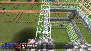 Building a glass house in Minecraft