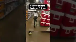 Subway Surfers Walmart Edition #funny #policeofficer #comedy #policechasepolice #walmart