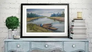 Watercolour Landscape Painting/Beginners watercolour Painting/#landscapepainting #watercolour #draw