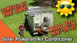 Solar Powered Mini Split Air Conditioner Tour - Everlanders see the World!