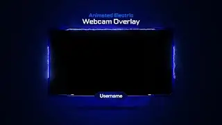 Electric Theme Webcam Overlay Template for Twitch, Kick & YouTube Streamers