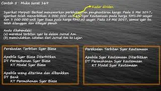 SYARIKAT BERHAD - merekod terbitan SK & SB ke dalam JURNAL AM dan LEJAR