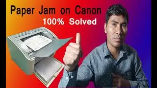 Canon 2900 printer jammed paper jam when on the fuser unit,CANON 2900B 